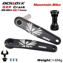 GOLDIX GX 크랭크셋 170mm 175mm 알루미늄 합금 MTB 자전거 크랭크 GXP 0mm 오프셋 체인 링 30T 32T 34T 36T 38T 산악, Only crank, Crank With BB