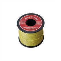 권선코일 구리선50m-100m 연약한 실리콘 절연체 UL3132 22 AWG 전기 철사 주석 도금 된 구리 좌초 걸이 300, Yellow, 70m