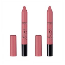 Bourjois Rouge Velvet The Pencil Lipstick 부루조아 루즈 벨벳 펜슬 립스틱 04 아모 로즈 2팩