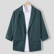 무대의상 행사복 댄스 공연의상 패션 블레이저 솔리드 컬러 옷깃 슬리브 원 버튼 정장 스트리트 캐주얼 얇은 재킷
