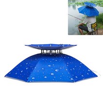 야외 낚시 우산 모자 더블 데크 써니 비오는 안티 uv 캡 비옷 사이클링 하이킹 비치 WHStore, 푸른, 협력사, 파란색