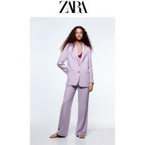 퍼플 정장 ZARA 자라 여성 바지 자켓 세트