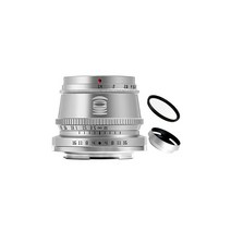 TTArtisan 35mm F1.4 APS-C 포맷 대구경 수동 포커스 고정 렌즈 Canon M 마운트 카메라용 실버…, 상세페이지 참조