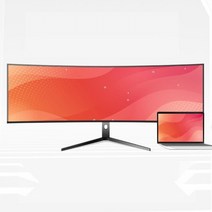 와이드모니터 QHD 49인치 커브드 컴퓨터 게이밍 사무용 디자인 모니터, 단일사이즈, 40인치 5K 커브드