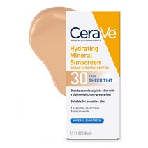세라비 산화 아연&이산화 티타늄 광채 틴트 미네랄 선크림 SPF 30 50ml