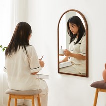 원목 아치형 홈 매장 인테리어 침실 화장대 리빙룸 다이닝룸 은경 벽 거울 모던 월넛