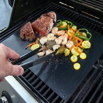 DBOMartㅣ타지않는 반영구 BBQ 그릴 바베큐 매트 고기불판 바베큐시트 바베큐그릴매트 캠핑필수용품 휴대용바베큐그릴|_ac락be베!!a쟈, 바베큐매트-블랙