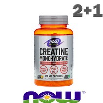 [2+1] 나우푸드 스포츠 크레아틴 750mg 모노하이드레이트 120베지캡슐 x 3병