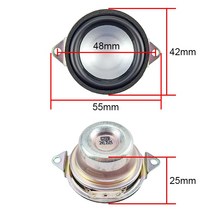 네오디뮴 스피커 4 옴 5W 내장 풀 레인지 베이스 1.5 인치 42mm 오디오 부품 용 듀얼 마그네틱 대형 보이스 코일 2 개