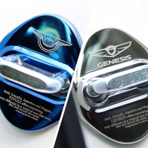 [JR SHOP] 싼타페 쏘나타 그랜저 제네시스 아반떼 티볼리 i40 모닝 크롬 도어스트라이커 도어락 몰딩 커버 용품, [JR_S]_현대 - 베라크루즈 블루 - C타입