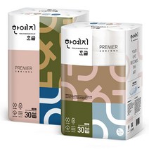 한예지 한글 프리미어 화장지 3겹 27m 30롤 x 2팩, 상세페이지 참조