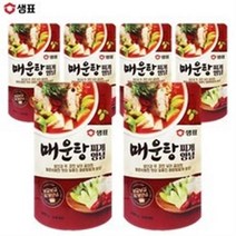 예이니식품 샘표 매운탕 찌개 양념 6개(140gx6개) 여행캠핑간편요리소스조림, 12개, 140g