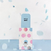 폭죽카드 서프라이즈 생일 축하 카드 이벤트소품 모자 파티용품 프로포즈, 블루 배출 색종이 1 개