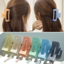 파스텔 올림머리 사각 집게핀 헤어핀 머리핀