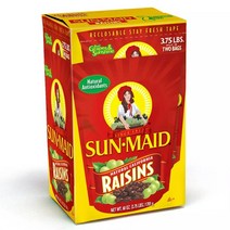 Sun Maid 썬메이드 캘리포니아 오리지날 건포도 레이즌 특대용량 1.7kg, 1개