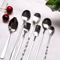 스텐 롱 티스푼 바스푼, 06.트위스트스푼14cm