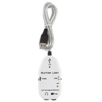 핫 기타 케이블 오디오 USB 링크 인터페이스 어댑터 MAC/PC 음악 녹음 액세서리 Guitarra 플레이어 선물, 하얀색, 협력사