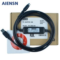 미쓰비시 fx3u3g 시리즈 plc 프로그래밍 케이블 plc 데이터 연결 다운로드 통신 라인 fx-usb-aw에 적합, 없음