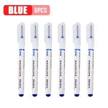 공구긴머리 마커 펜 다목적 욕실 목공 장식 딥 홀 잉크 16 도구 세트 20mm 2 개 3 6 개, 08 6pcs-Blue