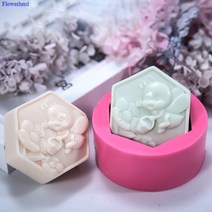 육각 꿀 수집 수제 비누 실리콘 몰드 꿀벌 꽃 diy 실리콘 몰드 비누 폼 퐁당 케이크 초콜릿 몰드
