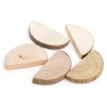 천연나무조각 모음, 06 반원30mm 100g