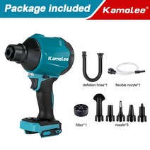 무선 충전 대형 송풍기 대포 강력 낙엽 세차Kamolee-40500RPM 먼지 송풍기 팽창기 1100W 무선 공기 다기능, 02 No Battery Brushed_04 AU