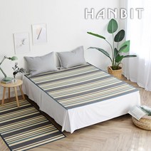 한빛카페트 산토리니 대나무카페트 스트라이프, 혼합 색상