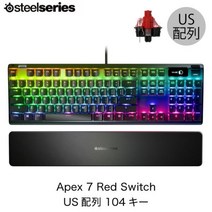SteelSeries Apex 7 Red Switch US배열 기계 게이밍 키보드 104키#64636스틸 시리즈(키보드)[PSR]