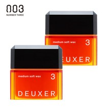 넘버쓰리 듀서왁스 3 미디엄 소프트 80g 2개 세트 미디엄왁스 헤어스타일링, 단품