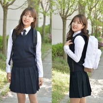 교복몰 백합주름치마 네이비 (전체 주름 교복치마) 스커트