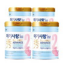 아기사랑 수 어드밴스 분유 2단계750g x 4캔