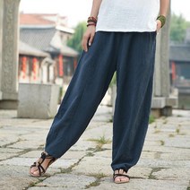 하렘팬츠 여자 알라딘바지 린넨 여름 빅사이즈 바지 태국옷