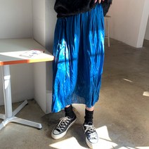 떳다그녀 앤크디 주름 롱 스커트