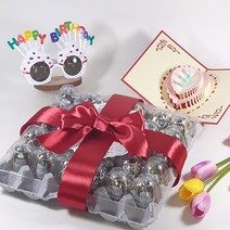 돈생일선물 계란한판 서른살 30살 생일 부모님 어버이날 현금 용돈 돈선물 계란판 용돈박스, 5.노란색+레드띠 풀세트, 케이크