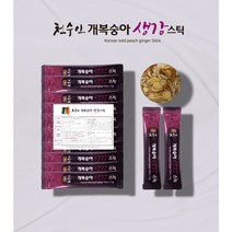 [실속형] 천수인 개복숭아생강스틱 50포/100포 - 도라지 발효 효소 엑기스, 15g x 50포, 15g