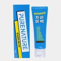 퓨어네이처 미백치약 무불소 글루타치온 생약추출물 함유, 100g, 3개