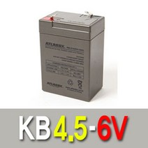 한국아트라스비엑스 한국아트라스BX KB4.5-6 6V4.5AH무누액 밀폐형축전지_98979EA, 쿠팡 1, 쿠팡 본상품선택
