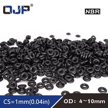 50 개몫 고무 링 nbr 씰링 o-링 1mm 두께 od44.555.566.577.588.599.510mm o 링 씰 니트릴 가스켓, 5.5x3.5x1mm, 50 개