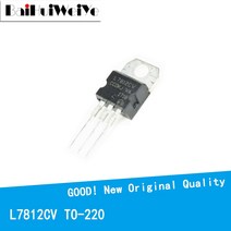 차량용 캐패시터 캐퍼시터 전압안정기 10 개/몫 L7812 L7812C L7812CV 1.5A/12V TO220 오리지널 IC 칩 MOSFET MOSFT 3 단자 전압 안정기, 한개옵션0