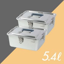 그린킵스 그린킵스 올스텐밀폐용기 김치통 5.4L SSL x 2개, 단품