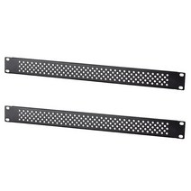 RIVECO 랙 및 캐비닛용 3U 통기성 빈 패널 전면 커버 48.3cm19인치 서버 네트워크 마운트 2개 블랙 689510, 1U