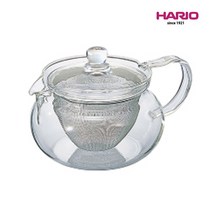 하리오 내열유리 차차주전자 원형 (45T 70T) 차포트, CHJMN-45T, 450ml