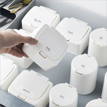 4개구성(1SET) 원터치 미니 소품 정리함 화장솜 면봉 케이스, 4개/원터치미니정리함_원형2+사각2