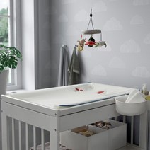 이케아 VADRA 베드라 기저귀 교환 매트 커버 48x74cm 신생아 유아 부드러운 카페트 이불 담요, 과일