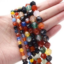 천연석 DIY 매력 팔찌 목걸이 액세서리 6/8/10mm, 10mm(around 35pcs), mix agate