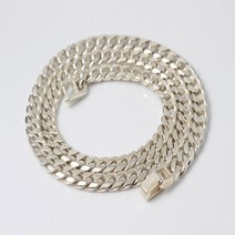 더글라스 두꺼운 8mm 10mm 은목걸이 남자 여자 실버 체인 6mm