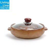 황토 국화 전골 도자기 냄비 세라믹 뚝배기 업소용 감자탕 칼국수 전골팬 냄비 부대전골 냄비 궁중전골 샤브샤브 전골 부대찌개 매운탕 해물탕 해물찜, [LL] 홍익 국화전골 소