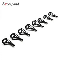 스피닝 캐스팅 낚싯대 빌딩 수리용 아이 라인 링 스테인레스 스틸 프레임 원피스 익스트랜드 블랙 탑 팁 가이드, 8x26