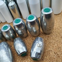 히트존 낚시 구멍추 x5개입 7호8호10호12호14호16호(봉돌 무게추), 구멍추_7호