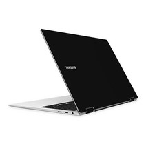알럽스킨 갤럭시북2 프로 360 15인치 디자인 노트북 상판 스킨 NT950QED, 블랙